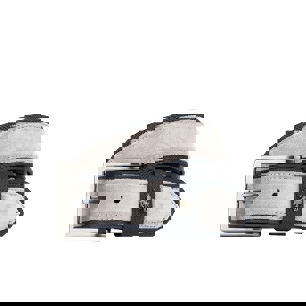 Embassy London Victor - Navy Suede & Light Grey - Men's Italian leather belt