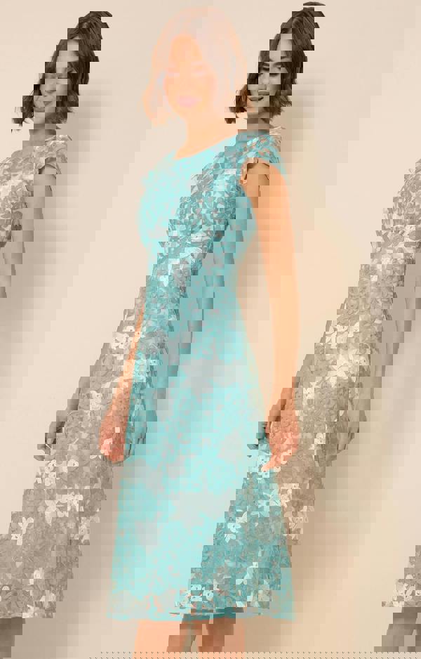Alie Street London Charlotte Lace Dress - Antique Aqua