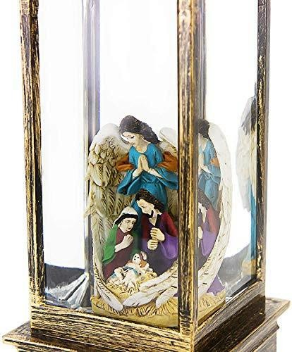 25cm Festive Nativity LED Lantern with Swirling Glitter for Seasonal Home Decor image 5