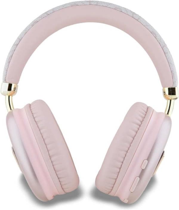 Guess PU Leather 4G Triangle Logo Wireless Headphone Pink - GUBHK1P4TPP