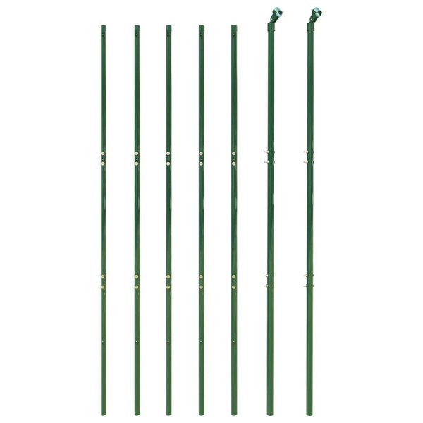 Berkfield Chain Link Fence Green 1.6x10 m