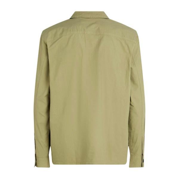 Calvin Klein Mens Cotton Overshirt - Beige - 