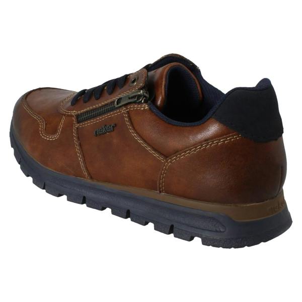 Rieker Mens Rieker Zip Detailed Extra Wide Lace Up Shoes B0513