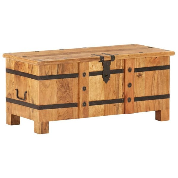 Berkfield Chest 90x40x40 cm Solid Acacia Wood