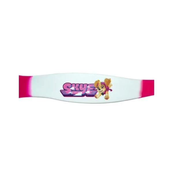Pink Zoggs PAW Patrol kids goggles with Skye wristband
