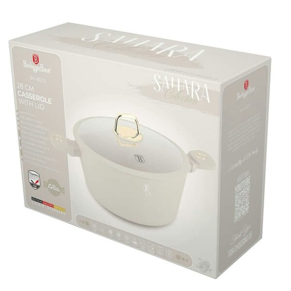 Berlinger Haus Casserole with lid, 28 cm Berlinger Haus BH8072 Sahara