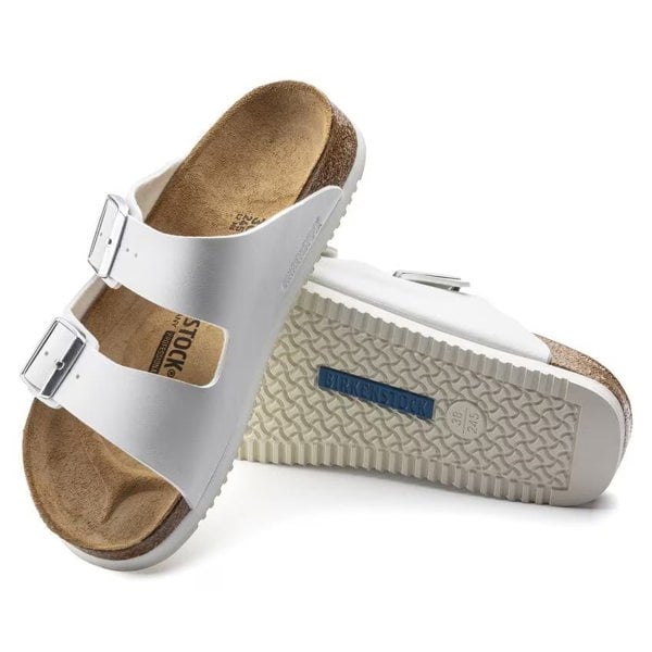 Birkenstock Arizona PROF Birko - Flor - White - Daley Footwear