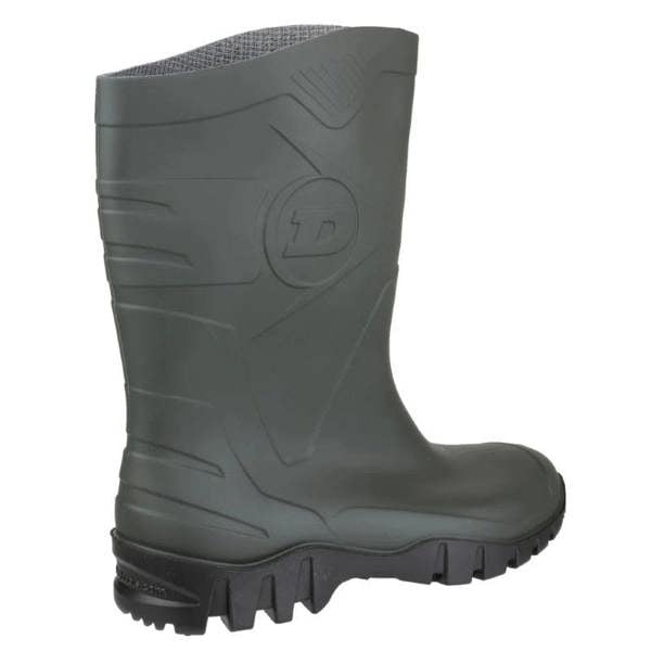 Dunlop Dee boot from rear side angle practical and easy clean for daily dog walks and chores