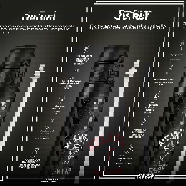 ION8 NFL x ION8 Insulated Steel Water Bottle, NFL Falcons, 750ml (24oz)