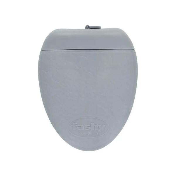 Gray Fashy hot water bottle with sleek toilet seat cover in stone edition