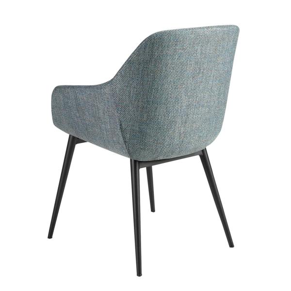 Angel Cerdá Greyish Blue Marbled Fabric Chair 4221
