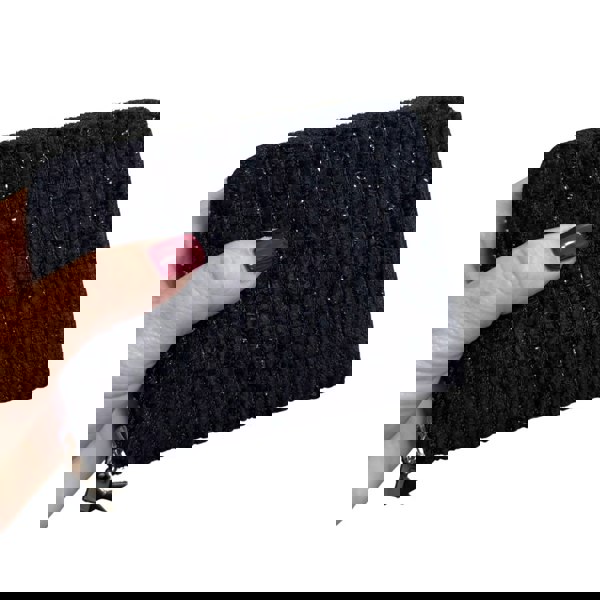 Fores Collection Sparkle Star Zip-Around Purse – Soft Touch Glitter Finish