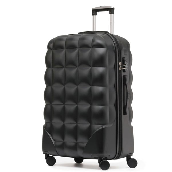 Flight Knight Large 29" Check-in Hard Case Bubble Design Suitcase- 8 Spinner Wheels