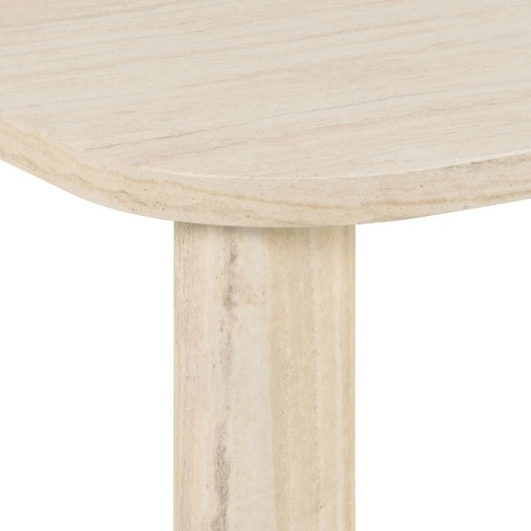 Furniture To Go Solano Rectangular Coffee Table in Light Travertine 100 x 75 cm