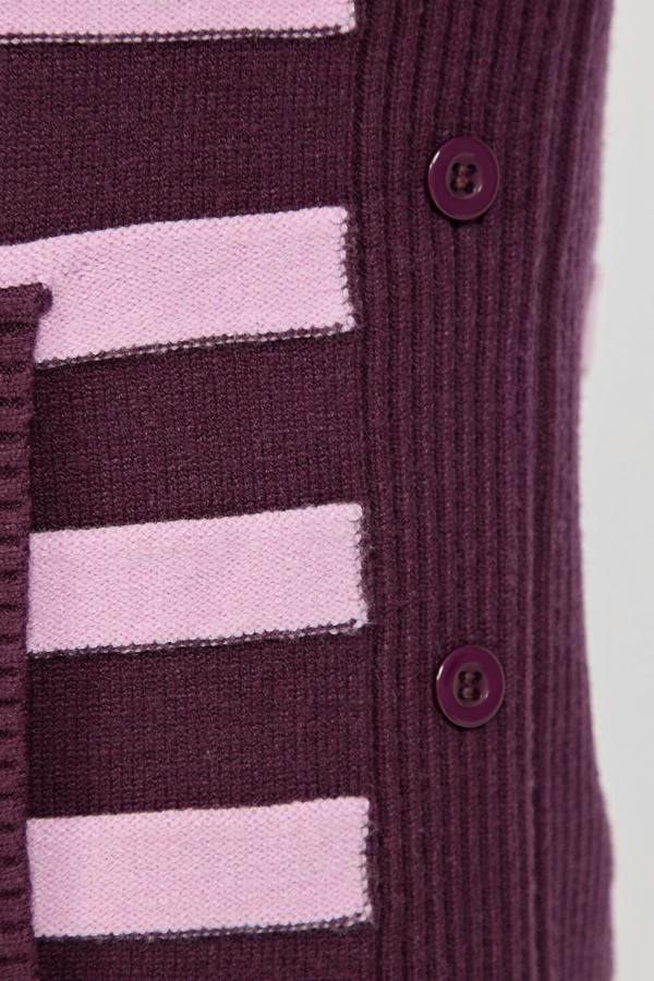 Mudflower Stripe Knit Cowl Neck Jumper