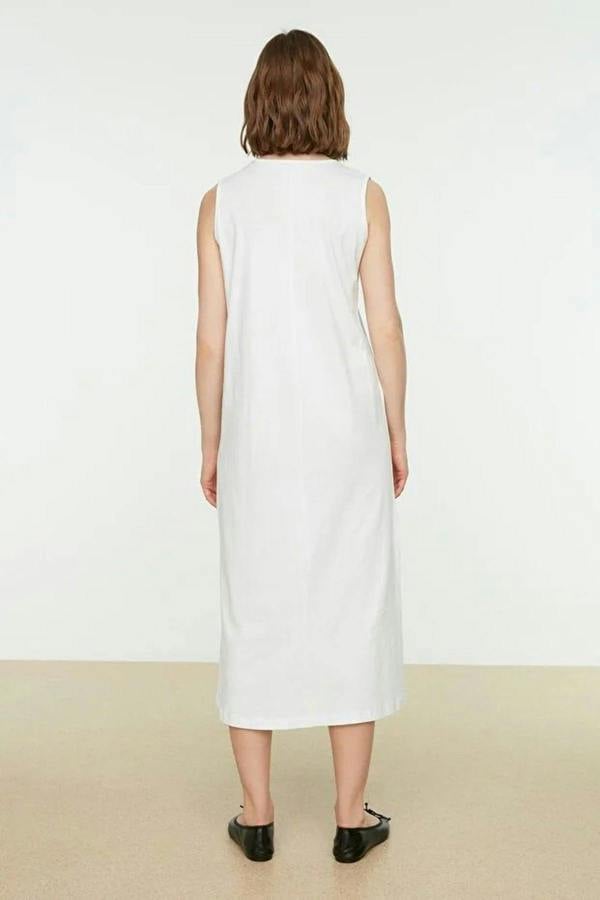 WOVCOR Sleeveless Long Lined Undershirt Dress