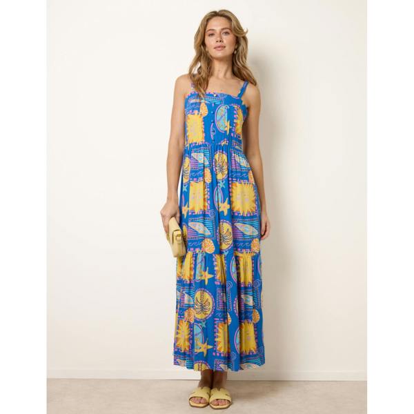 Blue Vanilla Vibrant Strappy Dress