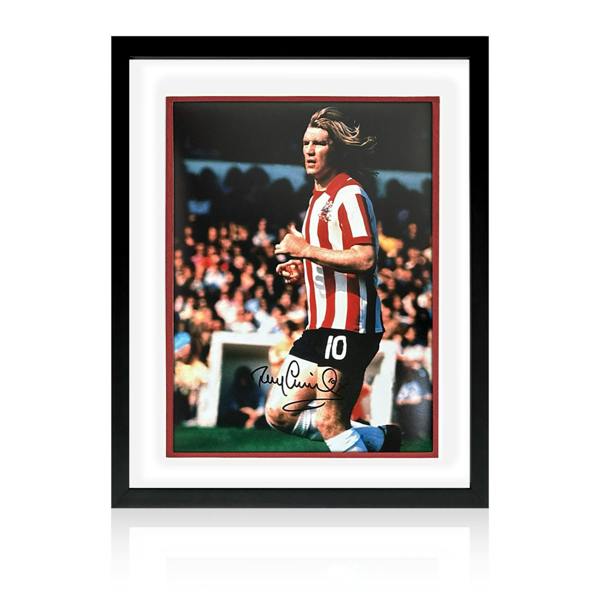 Tony Currie Signed Sheffield United Deluxe Mount Display