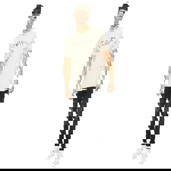 Crosshatch Mens Chantlars T-Shirt - Off White - 