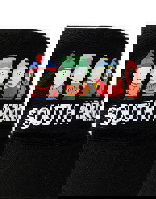 South Park Mens Black Character Line Up Bucket Hat (One Size)
