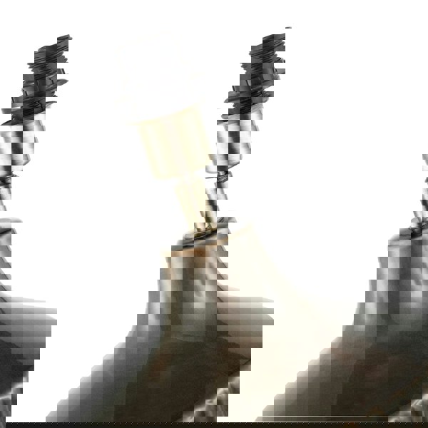 Deep Forest Green Ceramic Gloss Lamp Base with Brass Lamp Holder Image 3