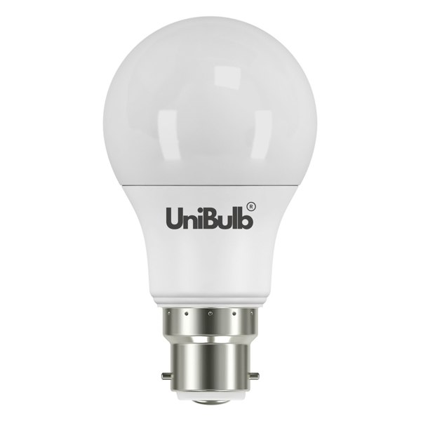 UniBulb LED GLS B22 806lm 7.3W 6500K (Daylight) Light Bulb - Pack of 2 bulb