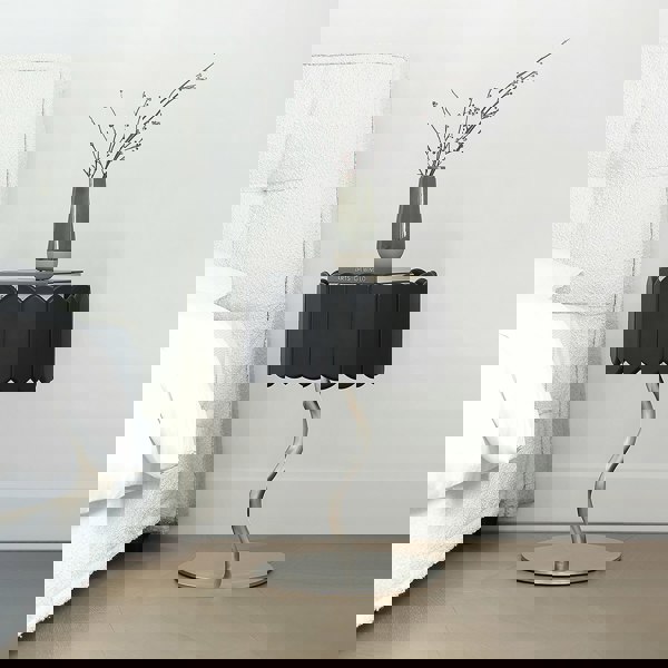 Sinclair Bedside Table, Black - space saver dining table