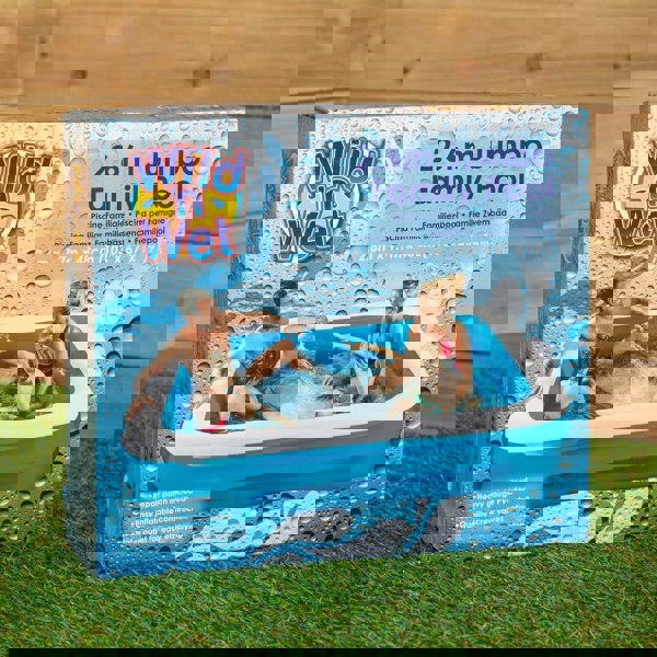 Samuel Alexander 2.6m x 1.7m Jumbo Rectangular Inflatable Garden Paddling Water Pool