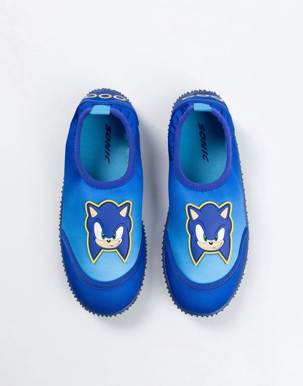 Sonic the Hedgehog Boys Blue Character Aqua Shoes