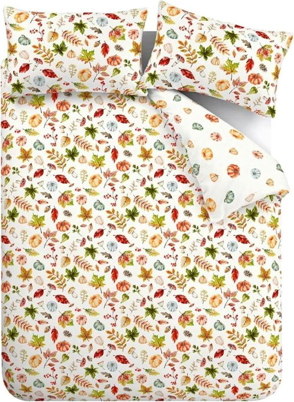 Autumn Pumpkins Orange Duvet Cover Set