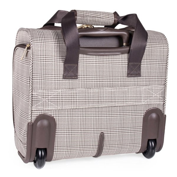 London Fog Camberley 15" Soft Shell Under Seat Cabin Case Wheeled Flight Luggage