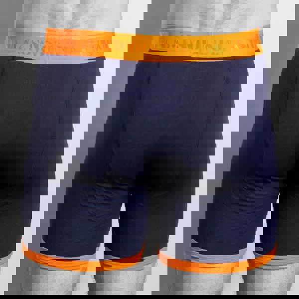 SWOLE PANDA Bamboo Boxers - Navy / Orange Band