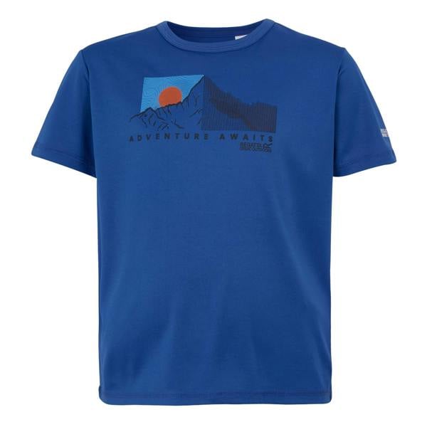 Regatta Childrens/Kids Alvarado IX Adventure Awaits T-Shirt - Olympian Blue - 