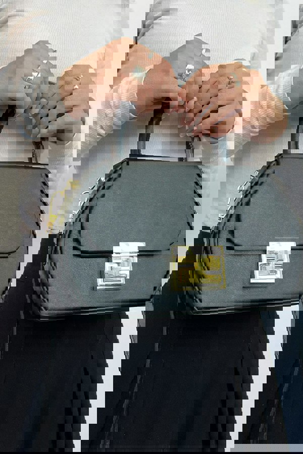 SVNX Hard Grab Bag in Black with Gold Hardware