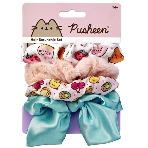 The Carat Shop Pusheen The Cat Fruit Themed Scrunchie Set
