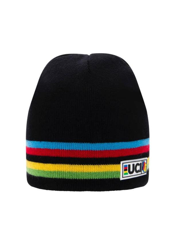 Big Bobble Hats UCI Black Rainbow Beanie