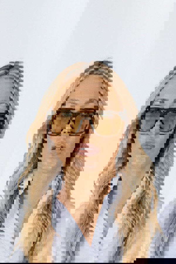 SVNX Square Sunglasses in Green