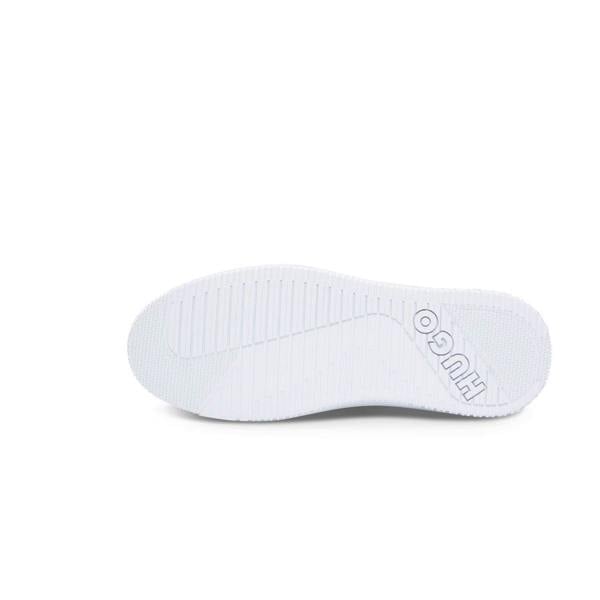 Hugo Mens Kilian Bonded Leather Trainers - White - 