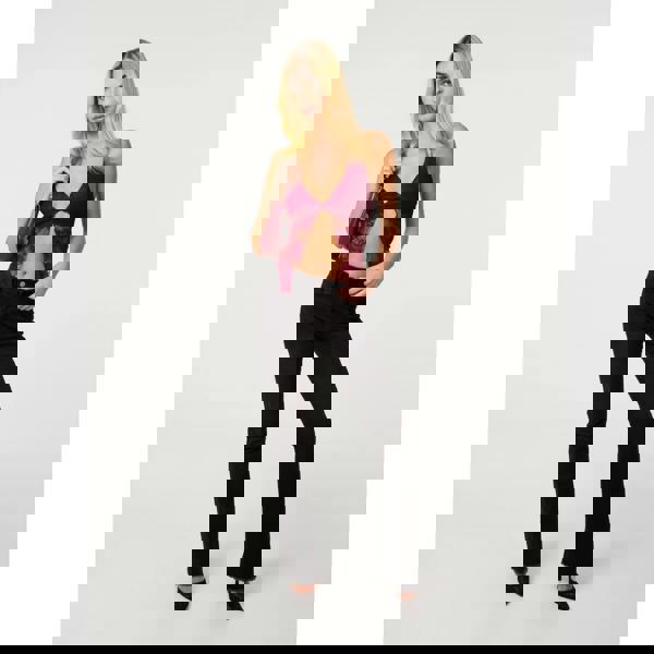 Pink Vanilla Lace Butterfly Halter Neck Top