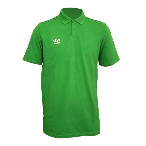 Umbro Mens Essential Polo Shirt - Emerald/White - 