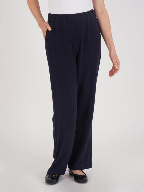 TIGI Relaxed Linen Patch Pocket Trouser - Navy