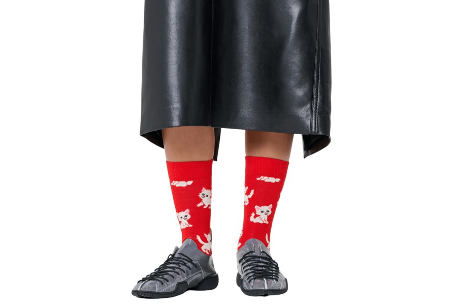 Happy SocksSocks SingleKitten Socks, RedBoxers & Briefs