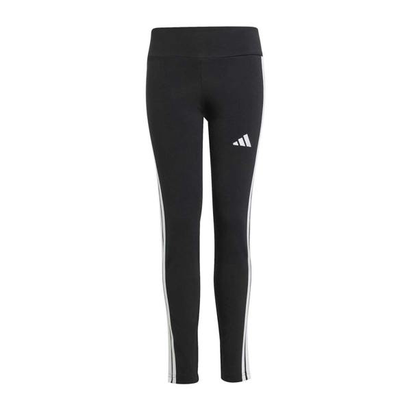 Adidas Girls Essentials 3 Stripes Leggings - Black/White - 