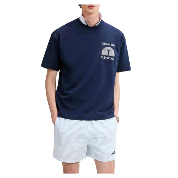 Ellesse Mens Club Di Corsa T-Shirt - Navy - 