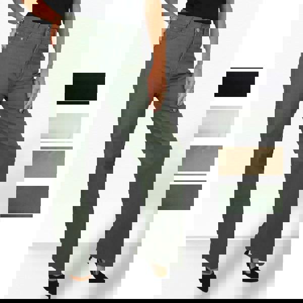 Paulo Due Womens High Waist Straight Leg Coloured Denim Jeans