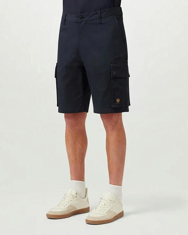 Belstaff Route Mens Cargo Shorts - Dark Ink