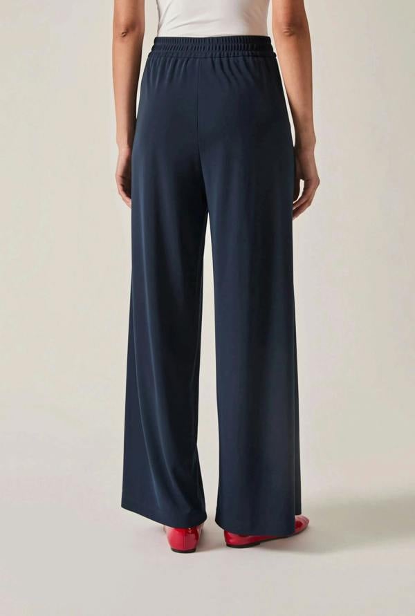 James Lakeland Navy Palazzo Pants