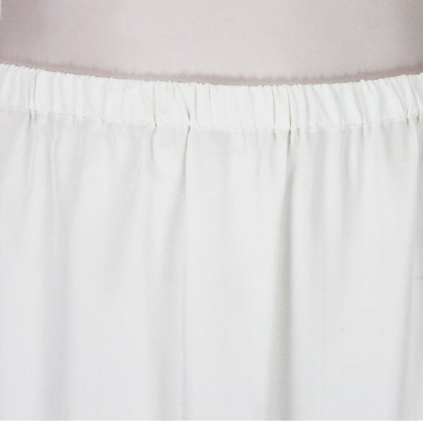 Jil Sander skirt in an ivory white silk satin