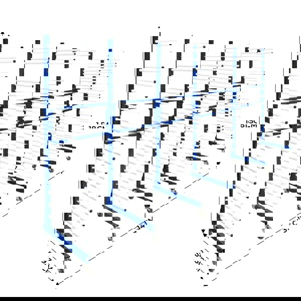 Monster Racking Combi Spray Drying Rack Trolley x 3 & 2 Connectors