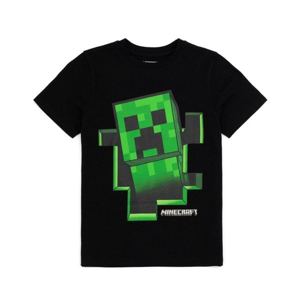 Minecraft Childrens/Kids Creeper Inside T-Shirt - Black